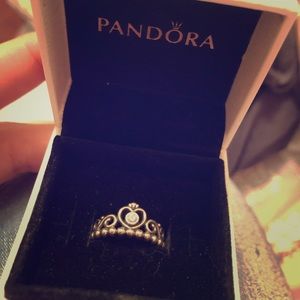 Pandora Princess Ring Size 6